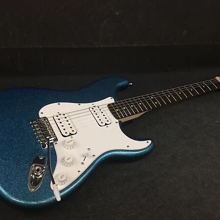 SQUIRE BULLET STRATOCASTER ELCTRIC GUITAR (BLUE SPARKLE)