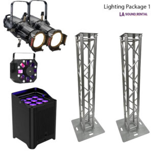 Package picture including lights and trusses.