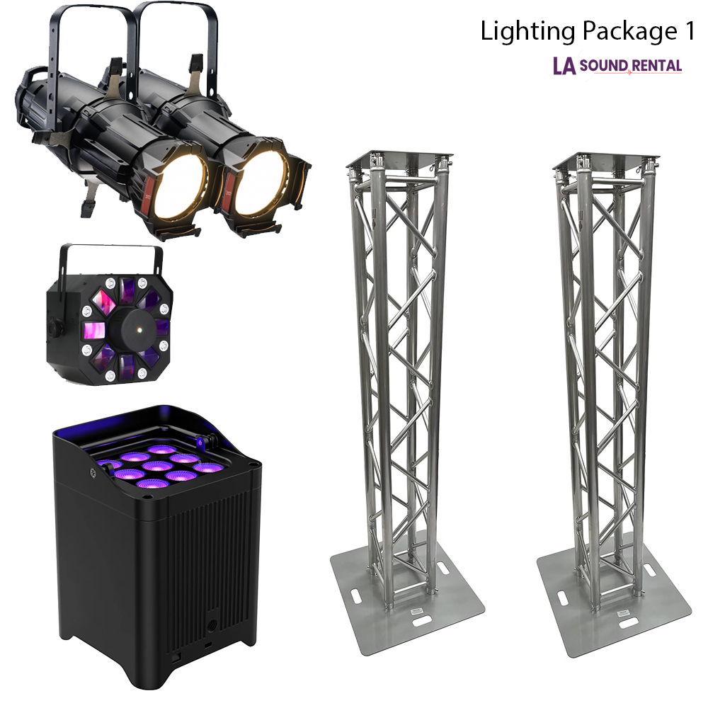 Package picture including lights and trusses.